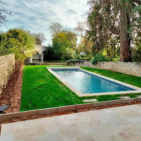 Prázdninový dům Maison Familiale Pres Du Zoo De La Fleche Avec Piscine Chauffee, Jardin Et Cheminee - Fr-1-410-377 *
